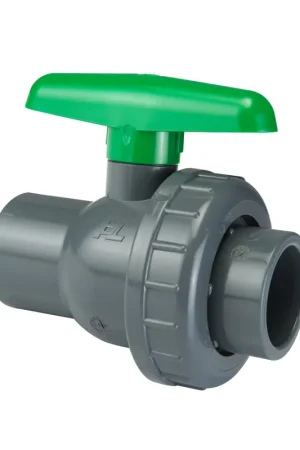 Scherp geprijsd - VDL kogelkraan, pvc-u, 2x inwendig lijm / 1x wartel, viton, 16 bar, 25 mm