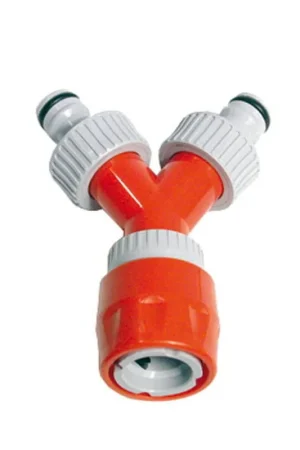 Topdeal - Siroflex 2-weg ventiel, 1x snelkoppeling, 2x kraannippel