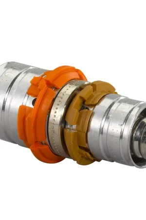 Uponor verloopkoppeling, S-Press, messing vertind, 2x pers, Kiwa, 16 x 14 mm - Extra korting