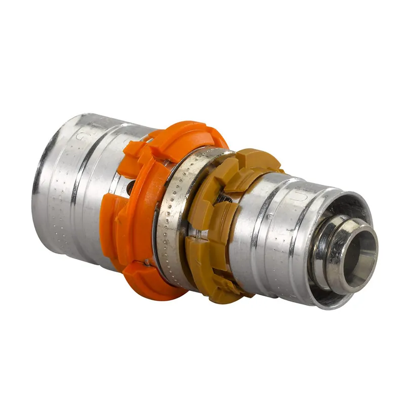 Uponor verloopkoppeling, S-Press, messing vertind, 2x pers, Kiwa, 16 x 14 mm - Extra korting