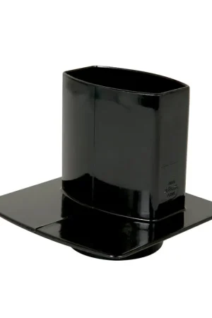 Aanbieding | Nicoll Techtan Ovation hwa overgangsstuk, pvc, met grondplaat, inw lijm x spie, zwart, 90 x 56 mm