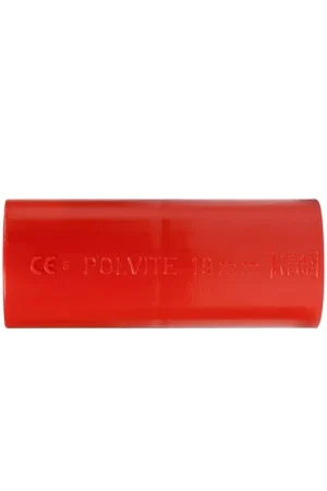 Extra korting - Pipelife Polvite elektra sok, pvc, rood, 19 mm