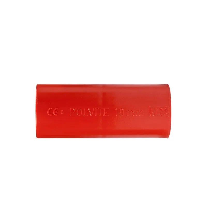 Extra korting - Pipelife Polvite elektra sok, pvc, rood, 19 mm