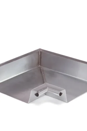 Lage prijs | NTZ binnenhoek voor bakgoot 90°, zink, model B44, 210 mm, 300 x 300 mm