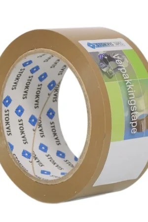 Stokvis verpakkingstape, pvc, type M281 HA, b = 48 mm, l = 66 m, havana - Nu beschikbaar