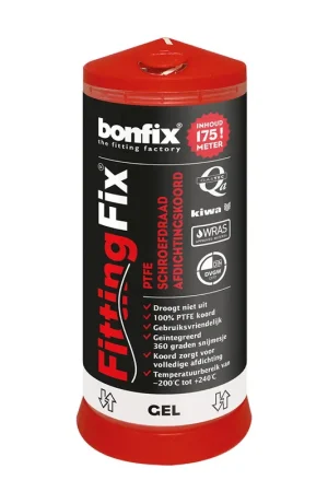 Bonfix schroefdraadafdichting, Fittingfix, ptfe, pot à 175 m - Eenvoudig retourneren