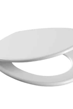 Veel gekozen - Plieger closetzitting, type Rondo 280 S, 37,5 x 43,5 cm, deksel, rvs scharnier, montage onder, wit