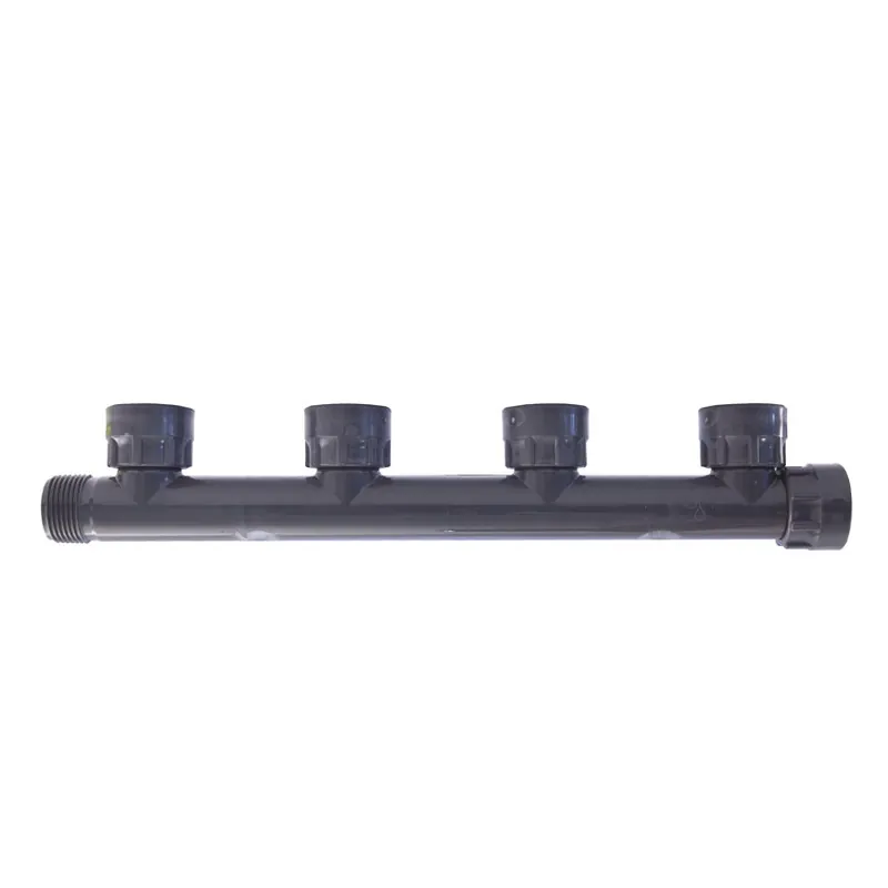 Aanbieding loopt bijna af | Rain waterverdeler met o-ring, pvc, 4 aftakkingen, 1x buitendraad / 5x binnendraad, 12 bar, 1"