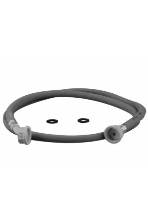 Nedco aanvoerslang voor wasmachine, pvc, koppeling recht-haaks, 20 - 60 atm, 1,5 m, grijs - Veel gekozen