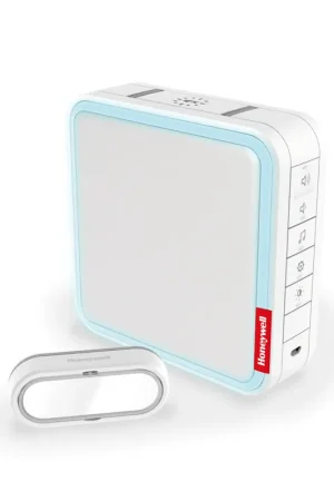 Honeywell, draadloze, draagbare, deurbel, type DC917SL, drukknop, wit | Sale