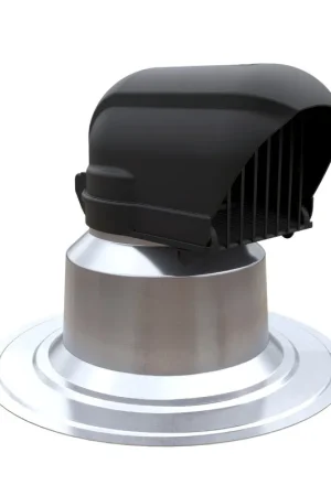 Ubbink kabel- en leidingdakdoorvoer, pe/aluminium, dakhelling 0°, geïsoleerd - Wees er snel bij