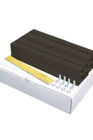 Canalit opstelbalken, pvc, 450 x 100 x 100 mm, zwart, verpakking à 2 stuks - Snelle verzending
