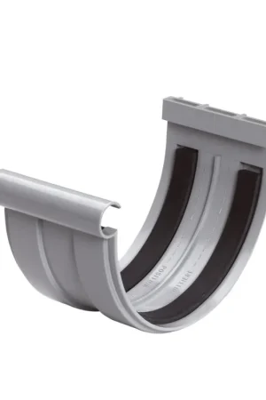 Direct beschikbaar | Nicoll Techtan verbindingsstuk voor mastgoot, pvc, klem, 170 mm, lichtgrijs
