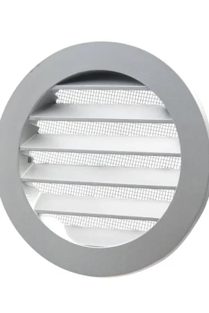 DEC ventilatierooster, type DSAV-10, aluminium, vaste lamellen, 80 mm, blank - Veilig betalen