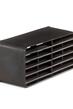 Ubbink VloerVent muurrooster, voor nieuwbouw, pp, zwart, 105 x 50 mm - Snelle levering