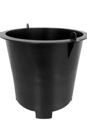 Actieprijs - Stankafsluitemmer voor afvoerput 200 x 200 mm, pe, zwart, Ø 155 mm