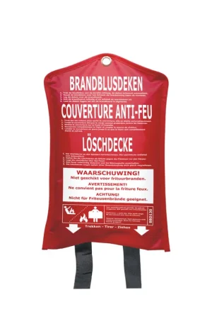 Smartwares brandblusdeken, type BBD130, wit, 100 x 100 cm - Outlet