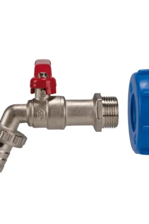 Airfit tankventiel voor IBC tank, kogelkraan ¾" en wartelmoer 59 mm - Online kopen