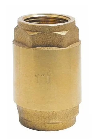 Erg populair - RIV veerbelaste terugslagklep, messing, type 2286, 2x bi.dr., nbr, messing schijf, zware uitv., 1"