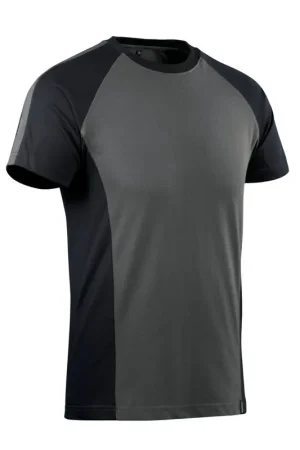 Trending - Mascot Potsdam T-shirt, korte mouwen, donker antraciet/zwart, maat L