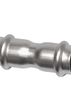 Direct beschikbaar - Sanha NiroSan koppeling, rvs 316L, 2x pers, 15 mm