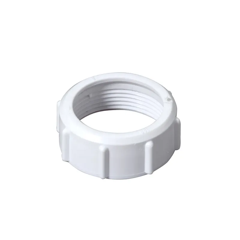 Klantfavoriet - McAlpine uitlaat wartelmoer, pp, wit, 1½"