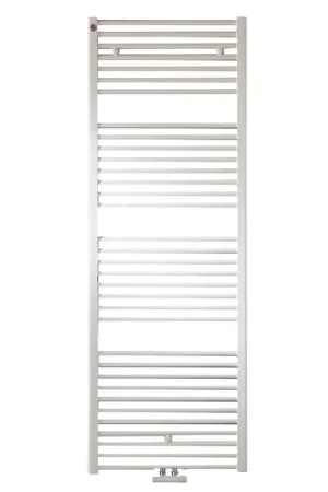 Handdoekradiator, type HD-RAD, wit, 6 aansluitingen, breedte = 600 mm, hoogte = 1448 mm | Deal
