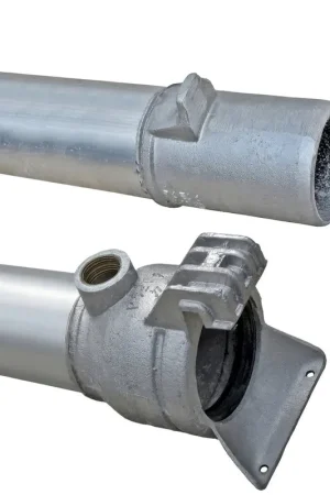 Humet snelkoppelbuis met insteekkoppeling en 1" binnendraad, aluminium, l = 6 m, 50 mm | Fabrieksprijs