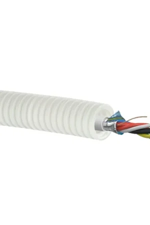 Topkwaliteit | Snelflex voorbedrade flexibele buis met alarmkabel, 16 mm, 4x 0,22 mm² + 2x 0,75 mm², l = 100 m