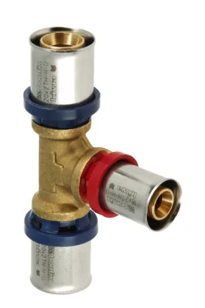Bonfix Alu-pers verloop T-stuk 90°, 3x pers, Kiwa, 32 x 16 x 32 mm - Prijs verlaagd