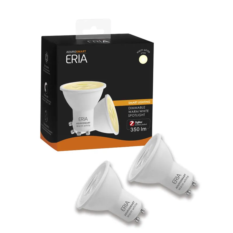 Premiumkwaliteit | AduroSmart ERIA® Warm White spot, GU10, 6 W (2-pack)