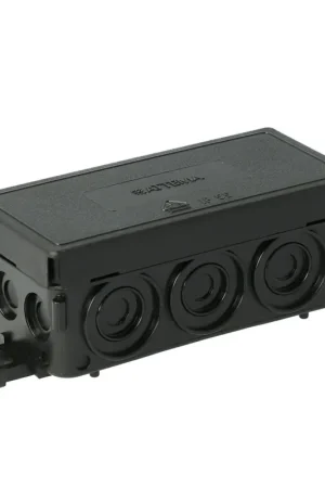 Direct kopen - Attema kabeldoos, AX2, 89 x 42 x 37 mm, IP55, 12 kabelinvoeren, zwart