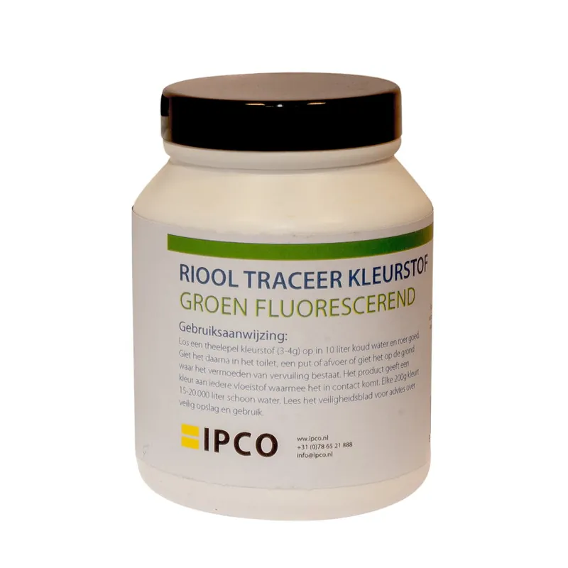 Riool traceerkleurstof, 200 gram, groen fluoreserend | Bespaar nu