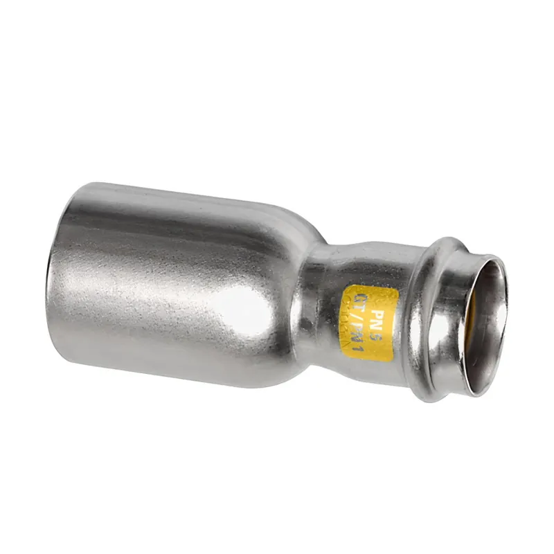 Sanha NiroSan Gas verloopkoppeling, rvs 316L, spie x pers, 22 x 15 mm | Extra korting