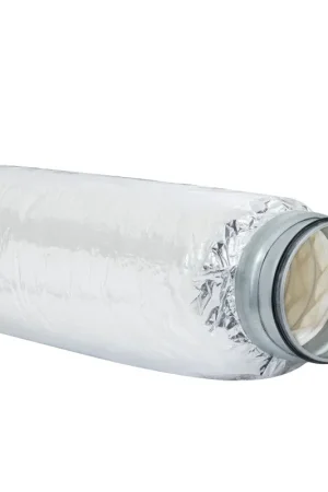 Klantfavoriet | DEC geluiddemper, type Connectdec Non-woven, aluminium/polyester/pp, 125 mm, l = 1000 mm
