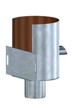 Zeer goed beoordeeld - Loro-X hwa vergaarbak, thermisch verzinkt staal, inlaat 130 x 100 mm, uitlaat 80 mm