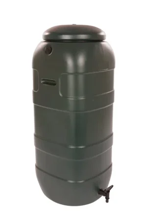 BeGreen mini regenton, pe, donkergroen, 100 liter, incl. kraan | Vanaf nu beschikbaar
