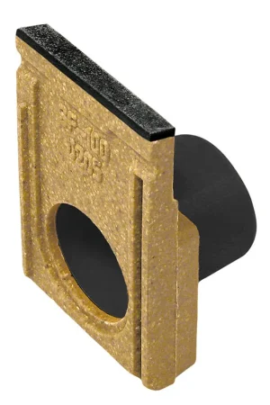 Anrin eindstuk met uitloop, type SF-300, polymeerbeton, gietijzer rand, 36,4 x 39 cm, 200 mm | Bestel nu