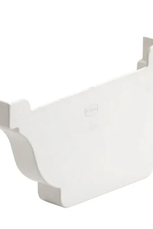 Meest verkocht - S-lon Tradition eindstuk voor bakgoot, pvc, rechts, wit, 160 mm