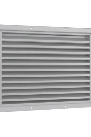 Bestseller | Nedco ventilatierooster, aluminium, vaste lamellen, 500 x 500 mm, geanodiseerd