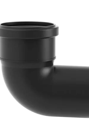 Nieuw in de shop - Valsir Blackfire HT bocht 87,5°, manchet x spie, pp, zwart, 160 mm