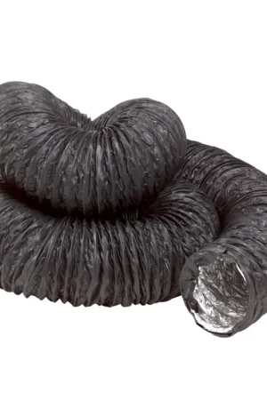 Voorraad bijna op - DEC laminaatslang, type Combidec 2000, aluminium/polyester, zwart, 127 mm, l = maximaal 10 m