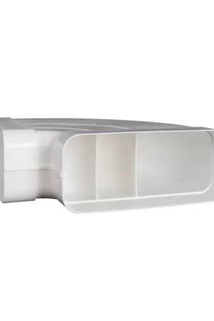 Nedco bocht 90° voor keukenventilatie, pvc, horizontaal, type Eco+, 2x mof, 220 x 90 mm - Beste prijs