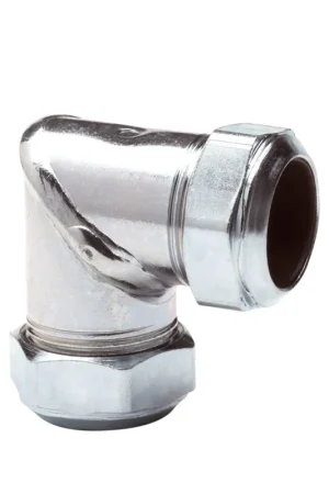Bestseller - Bonfix knie 90°, staal verzinkt, 2x knel, 22 mm