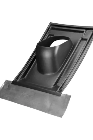 Ubbink dakdoorvoerpan, met loodstrook, 166 mm, universeel, zwart, dakhelling 35 - 55° | Aanrader