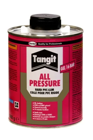 Tangit hard pvc lijm, All Pressure, met kwast, blik à 1 liter | Zeer goed beoordeeld