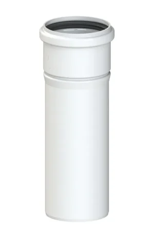 CoxDENS PPs rookgas/lucht afvoerpijp, enkelwandig, 80 mm, l = 500 mm, wit | Alleen deze week