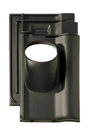 Nog enkele stuks | Ubbink dakdoorvoerpan, Alegra 10, kunststof, 131 mm, 1-pans, zwart, dakhelling 25 - 45°