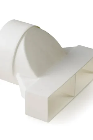 Zojuist toegevoegd - Nedco overgangsstuk voor keukenventilatie, pvc, 2x mof x spie, recht, Ø 125 mm / 2x 110 x 54 mm
