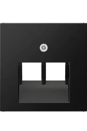 Lage prijs | Jung centraalplaat, A range, voor Modular Jack, 2-voudig, mat zwart